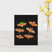 Goth Christmas Shirt For Kids, Soky Cute Bat Ginge Kaart (Gele Bloem)