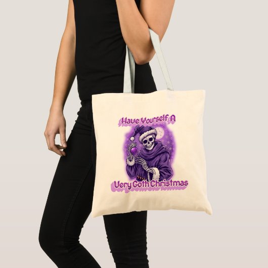 goth christmas tote bag (Voorkant (product))
