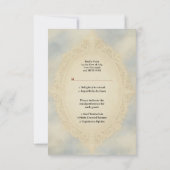 Goth Couple Zombie Halloween Wedding RSVP Kaartje (Achterkant)