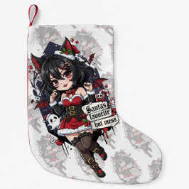 Goth Devil Chibi Girl Christmas Hot Mess Kleine Kerstsok