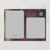 Goth Donkere Sombere Huwelijk Trouwen Aankondigingskaart (Achterkant)