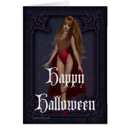 Goth Duivel Vrouw Gelukkig Halloween Kaart