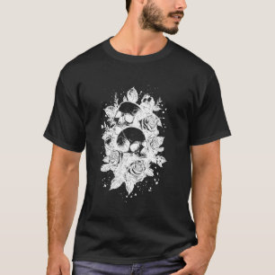 Goth esthetische roos alternatieve bloem t-shirt