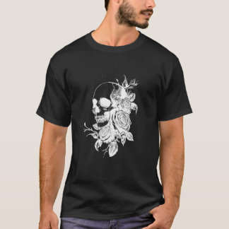 Goth esthetische roos alternatieve bloem t-shirt