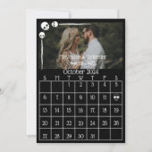 Goth Feest Donkere Sombere Schedels Bruiloft Save The Date (Voorkant)