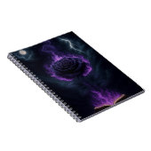 Goth Flame Rose Notitieboek (Rechterzijde)