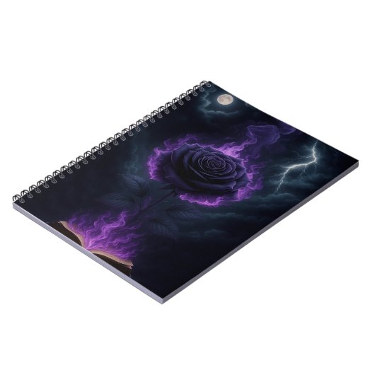 Goth Flame Rose Notitieboek (Linkerzijde)