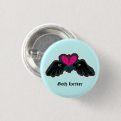 Goth Forever Mini Knop Ronde Button 3,2 Cm (Voorkant /achterkant)