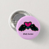 Goth Forever Mini Knop Ronde Button 3,2 Cm (Voorkant /achterkant)