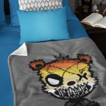 Goth Gay Bear Pride Vlag Gekleurde Beer