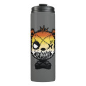 Goth Gay Bear Pride Vlag Gekleurde Beer Thermosbeker (Voorkant)