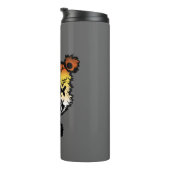 Goth Gay Bear Pride Vlag Gekleurde Beer Thermosbeker (Geroteerd rechts)