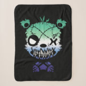 Goth Gay MLM Pride Vlag Gekleurde Beer Sherpa Deken (Voorkant)
