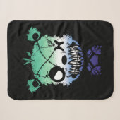 Goth Gay MLM Pride Vlag Gekleurde Beer Sherpa Deken (Voorkant (horizontaal))