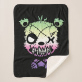 Goth Genderfae Pride Vlag Gekleurde Beer Sherpa Deken (Voorkant)