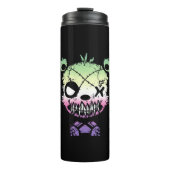 Goth Genderfae Pride Vlag Gekleurde Beer Thermosbeker (Voorkant)