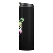 Goth Genderfae Pride Vlag Gekleurde Beer Thermosbeker (Geroteerd rechts)