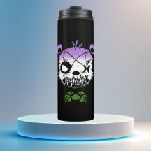 Goth Genderqueer Pride Vlag Gekleurde Beer