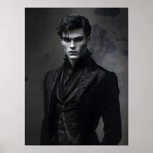 Goth Gentleman Poster (Voorkant)