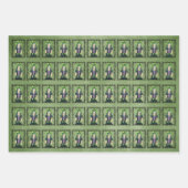 Goth Girl Green Hat Tattoos in Barbed Branch Frame Inpakpapier Vel (Voorkant)