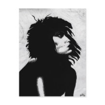 Goth Godin Vrouw Portret Iconische Mode Kunst