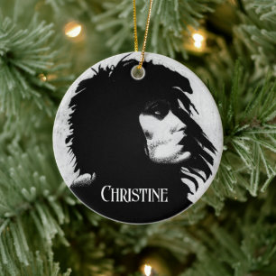 Goth Godin Vrouw Portret Iconische Mode Kunst Keramisch Ornament