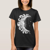 Goth Gothic Horror Occult Emo Aesthetics Moon Spir T-shirt (Voorkant)