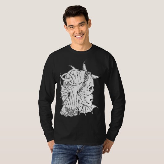 Goth Gothic Horror Occult Emo Aesthetics Temptress T-shirt (Voorkant volledig)