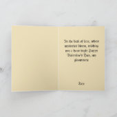 Goth Griezige Valentijn Grim Reaper met Hart Kaart (Binnen)