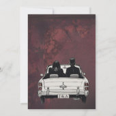 Goth Huwelijksbriefpapier Gothic Donker Somber Save The Date (Achterkant)