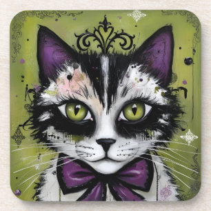 Goth kat bier onderzetter