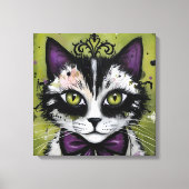 Goth Kat Canvas Afdruk (Voorkant)