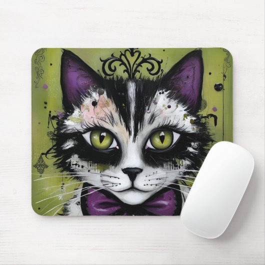 Goth Kat Muismat (Met muis)