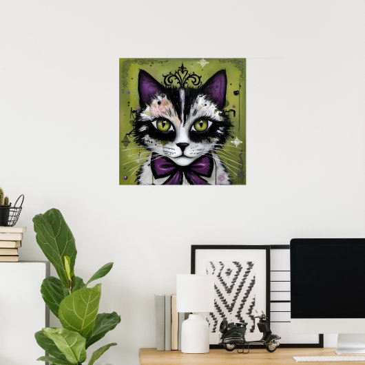 Goth Kat Poster (Thuiskantoor)
