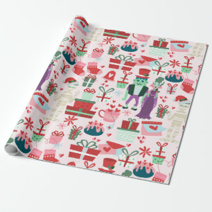 goth kerst horror Bruid van Frankenstein Mummie Cadeaupapier