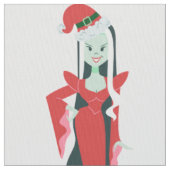 goth kerst horror santa vampier vrouw stof (Close Up)