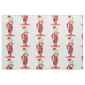 goth kerst horror santa vampier vrouw stof (Fat Quarter)