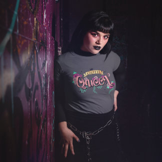 Goth Koningin Bloem Grafisch T-shirt