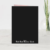 Goth koppel omhelst elkaar op Valentijnsdag Kaart (Achterkant)