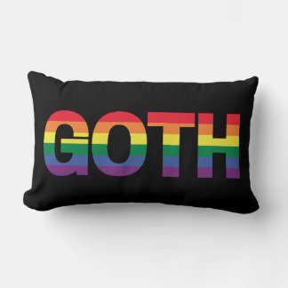 Goth LGBTQ+ Regenbogen Kussen