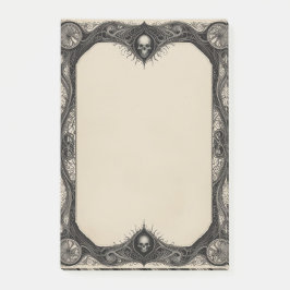 Goth lijst met schedels post-it® notes