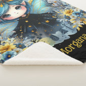 Goth Meisje Aangepaste Decoratie Cadeau Kawaii Chi Sherpa Deken (3/4)