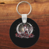 Goth-meisje Whimsigoth Klassiek Sleutelhanger (Voorkant)
