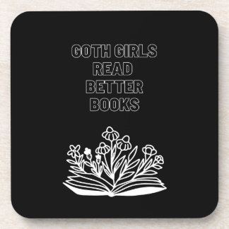 Goth-meisjes lezen betere boeken bier onderzetter
