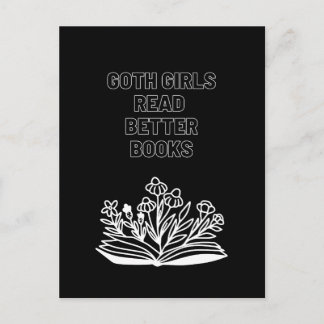 Goth-meisjes lezen betere boeken briefkaart