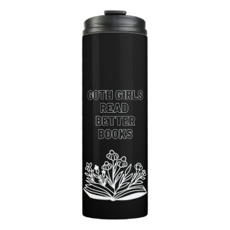 Goth-meisjes lezen betere boeken thermosbeker