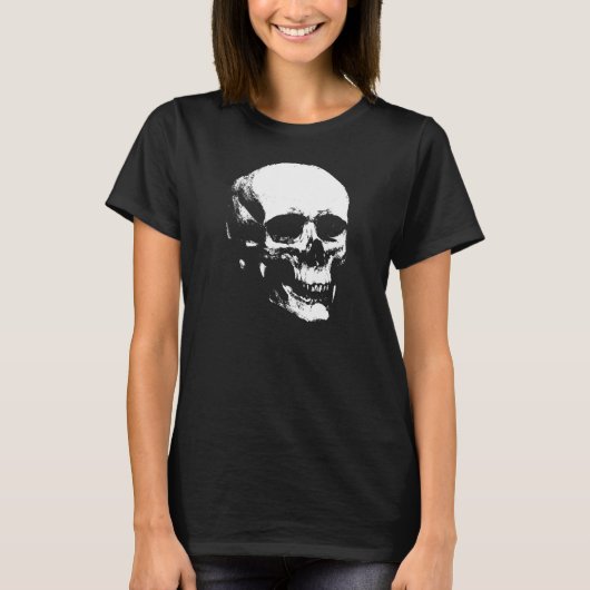 Goth mode-schedel t-shirt (Voorkant)