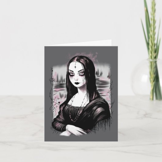 Goth Mona Lisa Kaart (Voorkant)