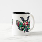 Goth Moth Tweekleurige Koffiemok (Voorkant rechts)