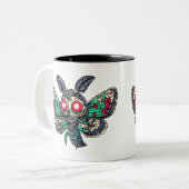 Goth Moth Tweekleurige Koffiemok (Voorkant links)